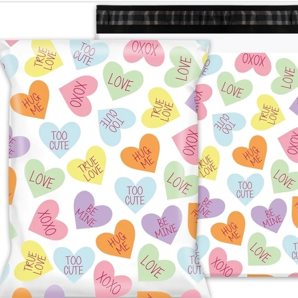 Other - 10x13 Candy Hearts Poly Mailers (10 CT)